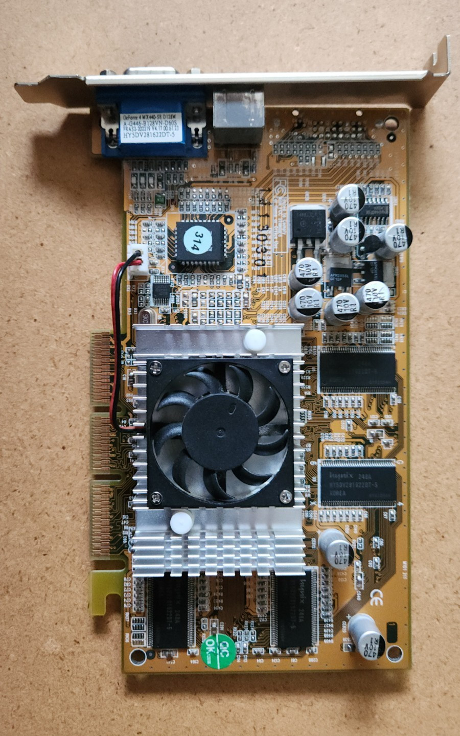 NVIDIA GeForce4 MX 440-SE 128MB AGP Graphics Card - Tested Retro Windows 98 XP