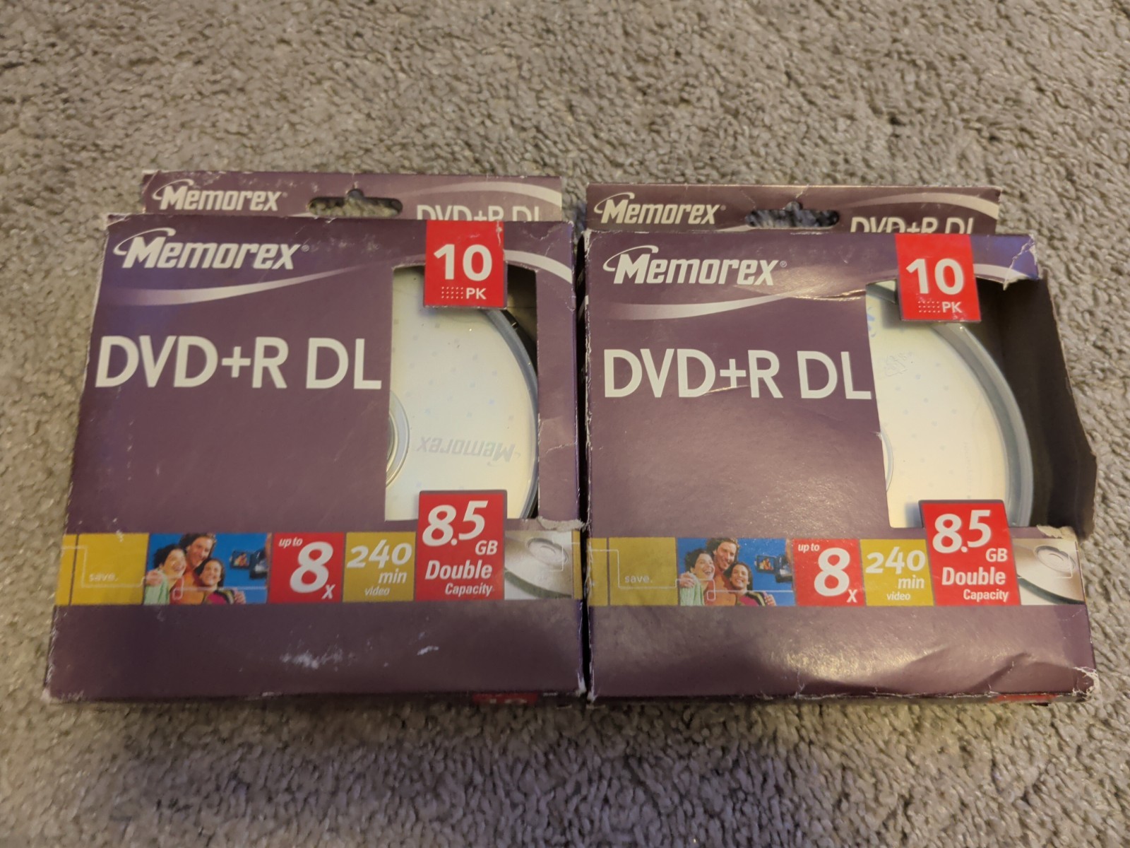Lot Of 20 Memorex DVD+R DL 8.5 GB Double Layer Blank DVDs SEALED