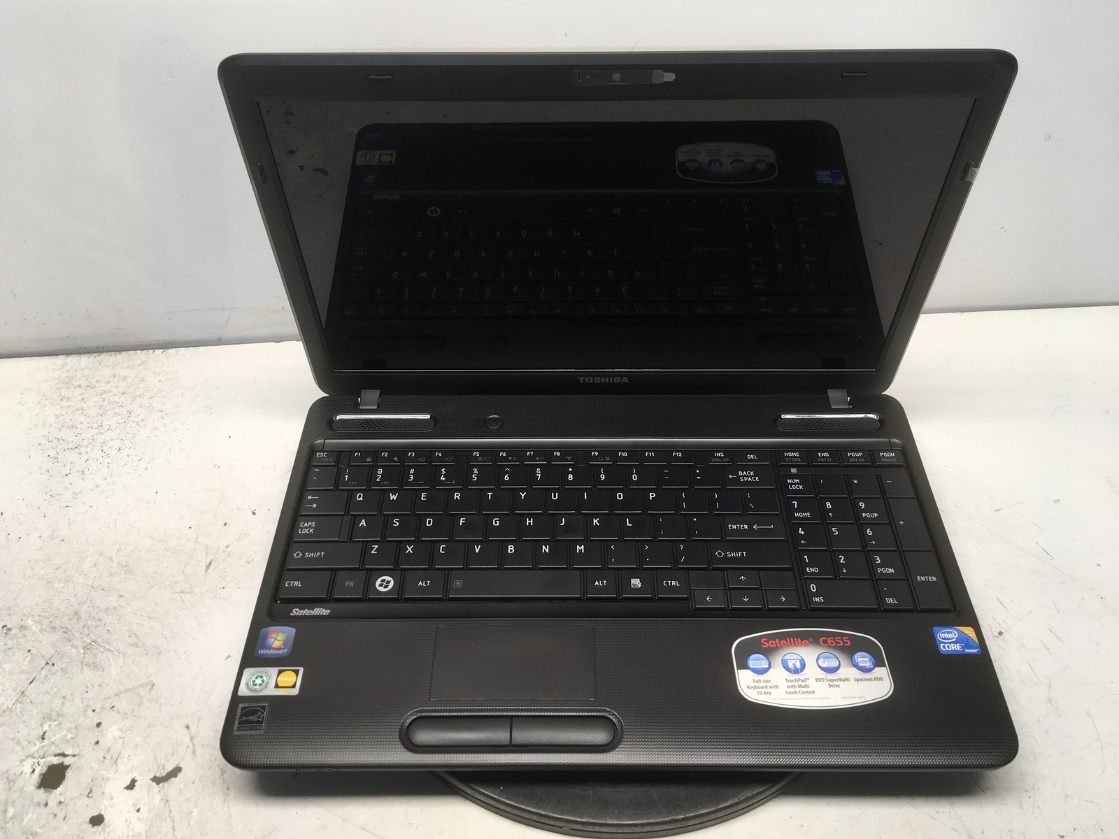 Toshiba Satellite C655-S5128 Intel i3-M380 2.53GHz 2 GB NO HDD No Batt