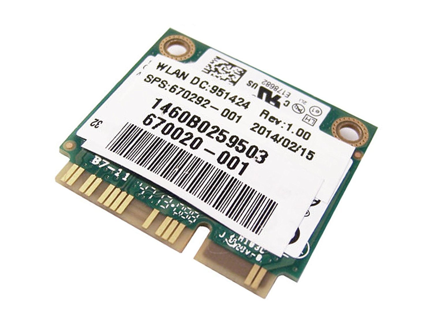 HP 670292-001 Intel Centrino Advanced-N 6235ANHMW BT 4.0 WiFi Card TESTED GOOD