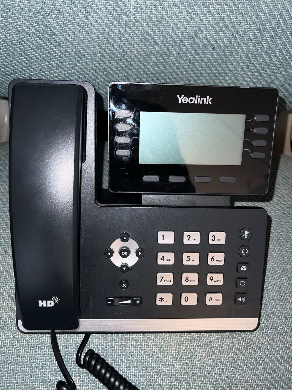 Yealink SIP-T53 12-Line Gigabit IP Desk Phone Backlit LCD Black - Good Condition