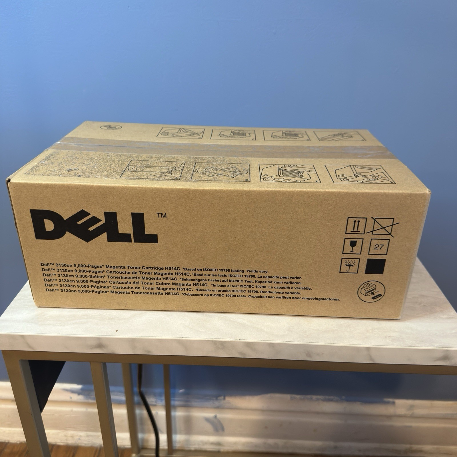 Genuine OEM Dell H514C Magenta High Yield Toner 9000pg for 3130cn New Sealed
