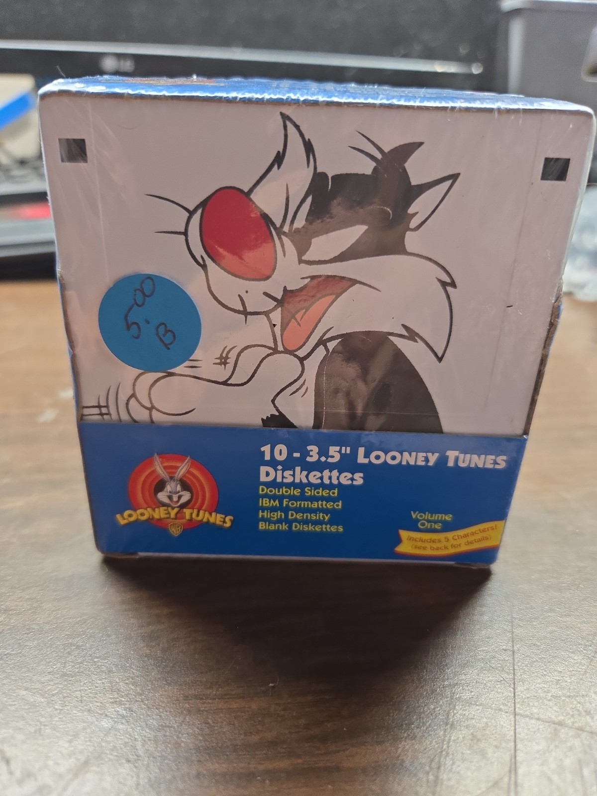 Looney Tunes 3.5" Diskettes 10 pack IBM formatted 1.44MB by Fellowes NOS sealed