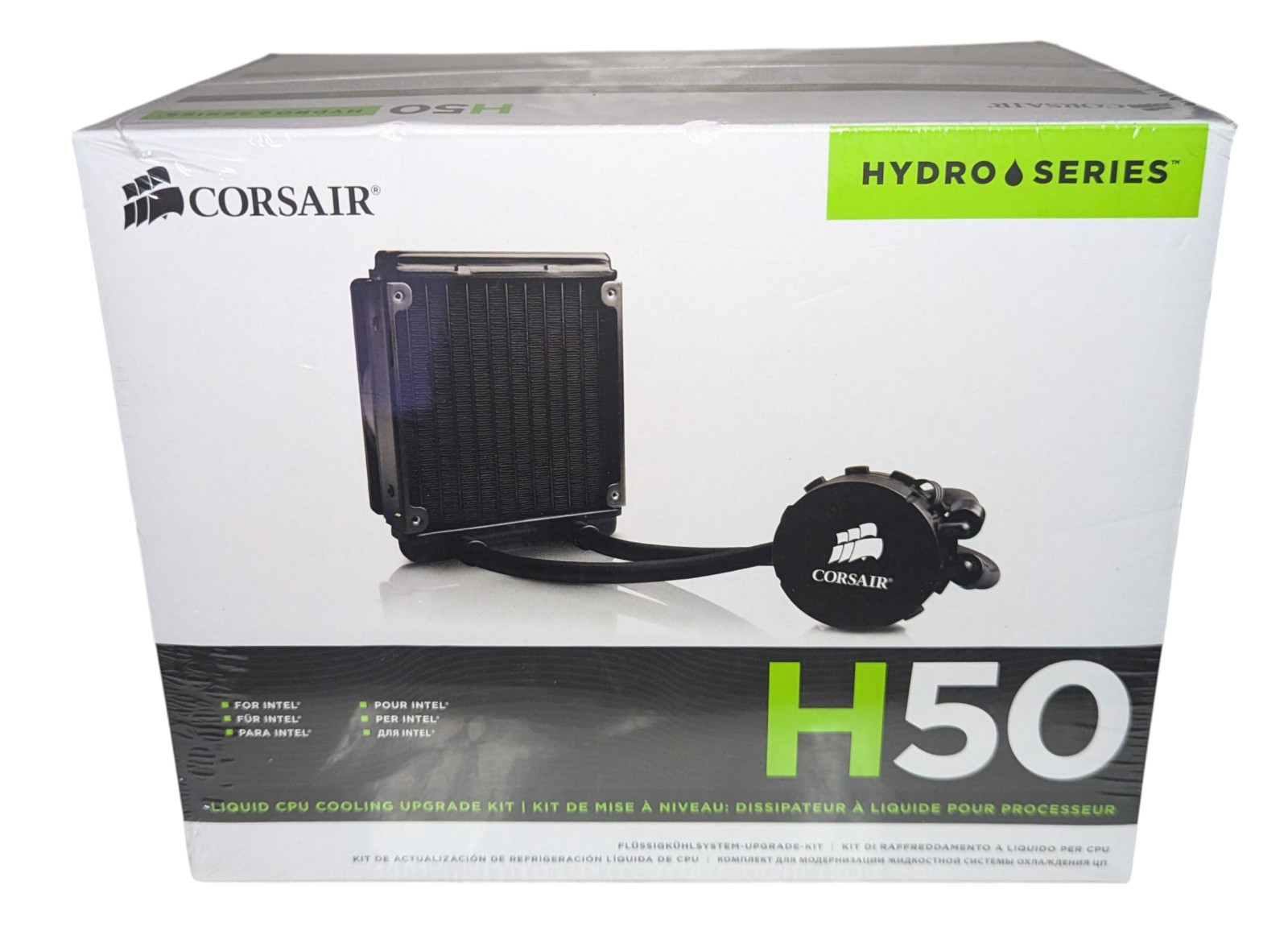 Corsair Hydro Series H50 Liquid CPU Cooler New Sealed Vintage PC CW-9060006-WW