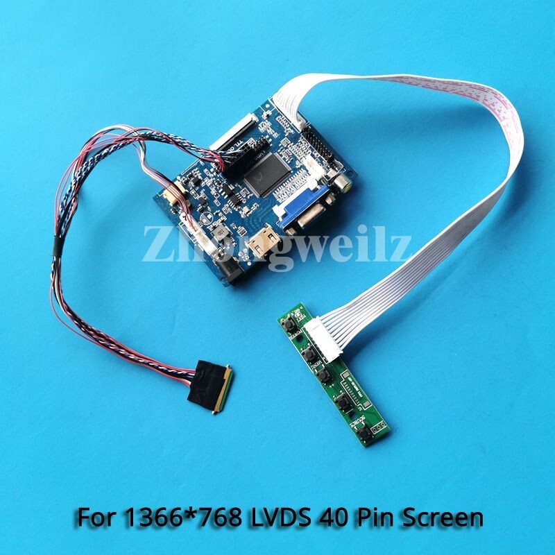 For LP156WH4-TLA1/TLB1 40-Pin LVDS 1366x768 Panel HDMI+VGA+AV Controller Board 