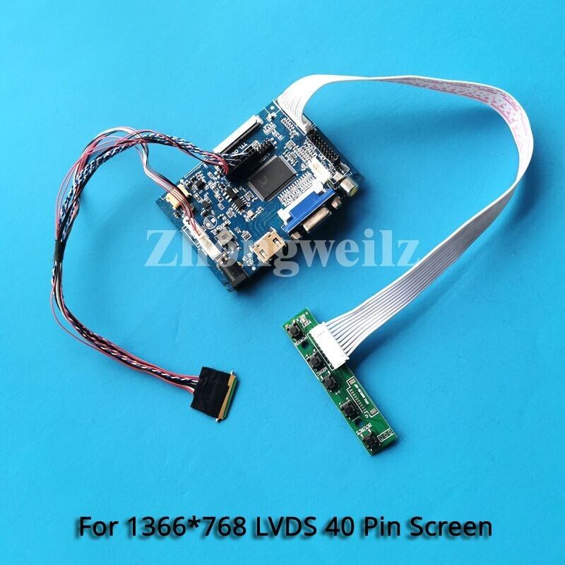 For LTN140AT07-301/D01/L01 40-Pin LVDS Panel 1366x768 HDMI+VGA+AV Driver Board 
