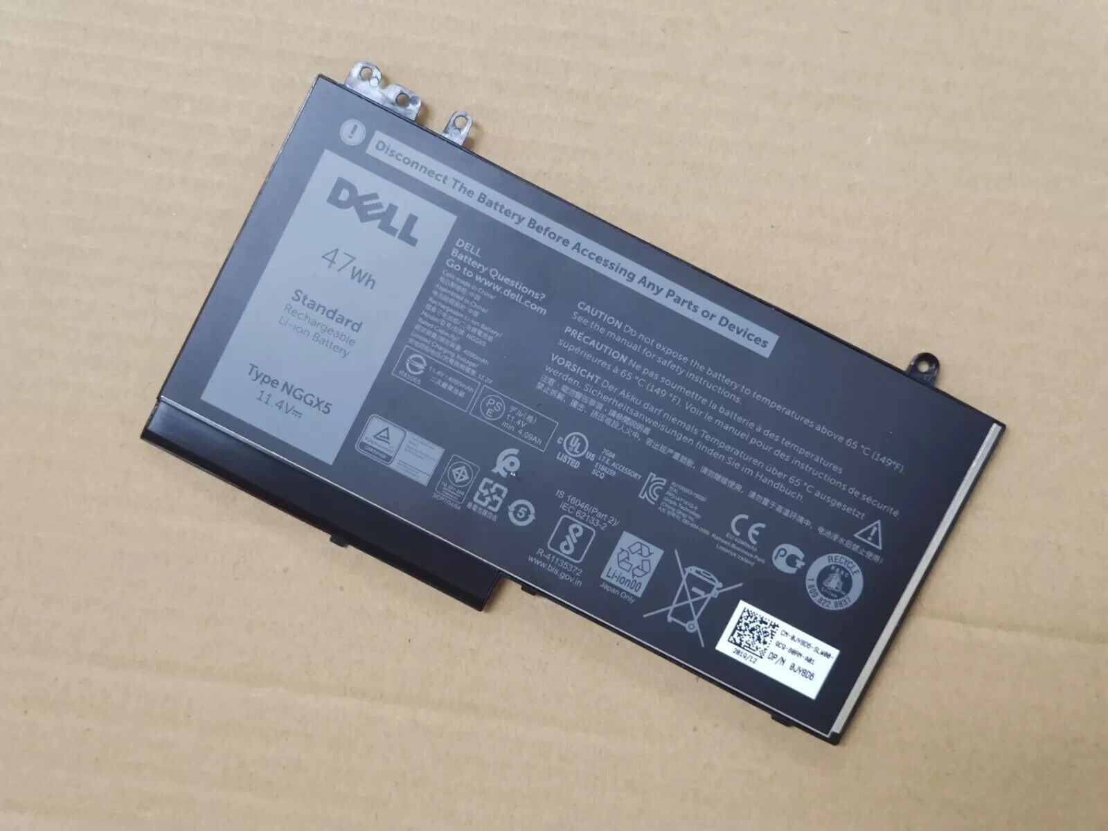 For Dell Latitude E5270 E5470 E5570 3 Cell 47Wh Laptop Battery Type NGGX5 JY8D6