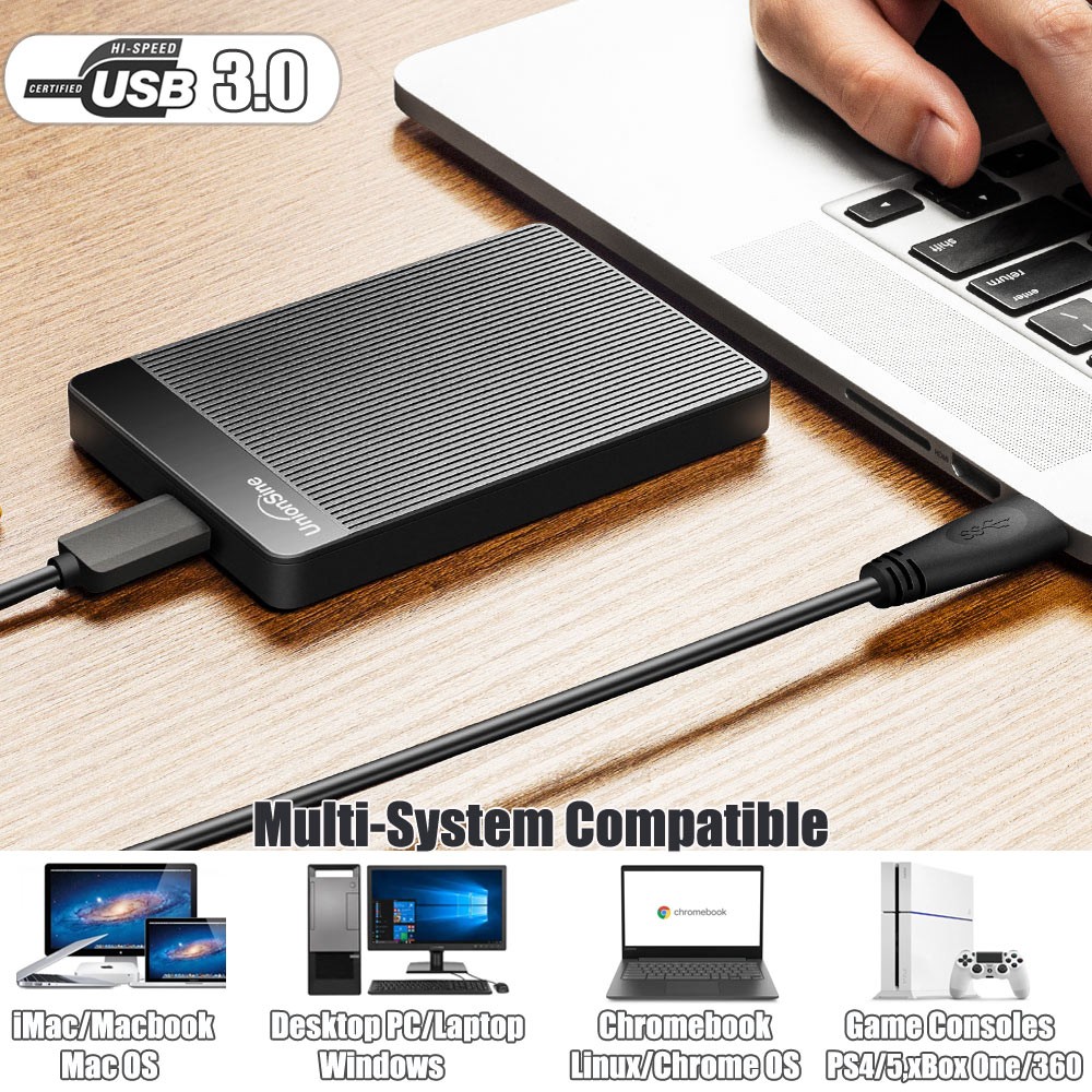 500GB 1TB External USB 3.0 Hard Drive Portable Desktop PC Mobile Hard Disk Slim