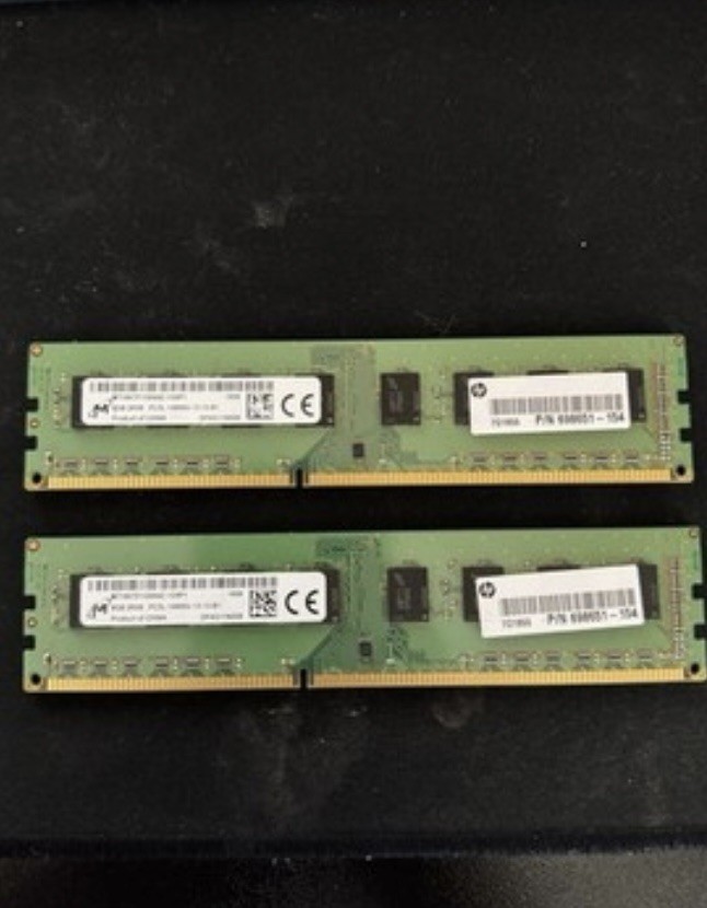 MICRON 8GB DDR3 1866MHZ PC3L-14900u Memory Ram 2Rx8 HP 698651-154