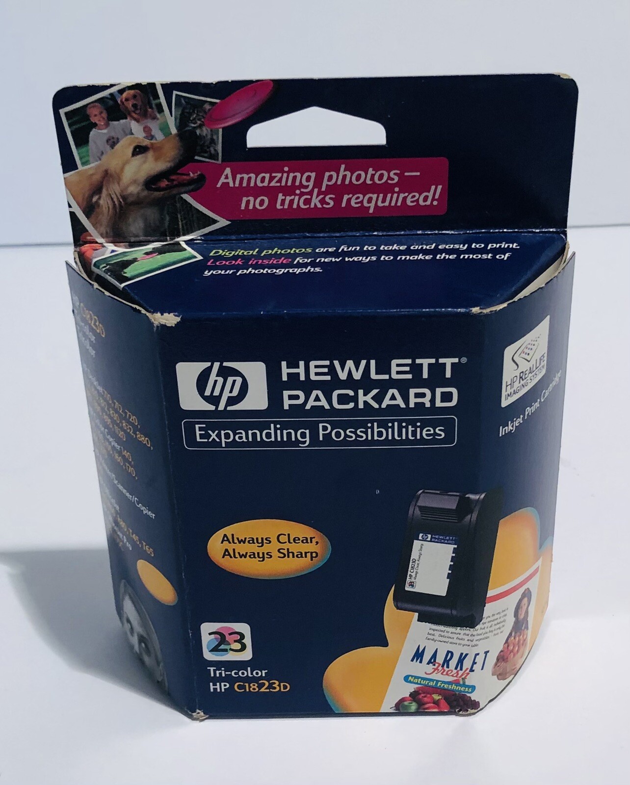 Genuine Hewlett Packard HP 23 C1823D Tri-Color Inkjet Cartridge Exp 2001