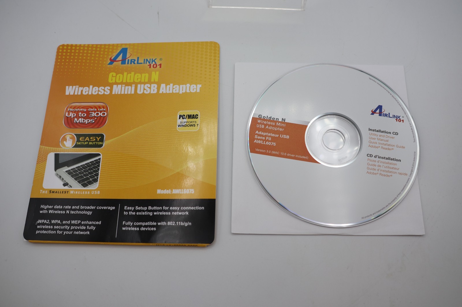 AirLink 101, 150N Wireless PCI Adapter CD-ROM- CD ONLY- Dut's Deals