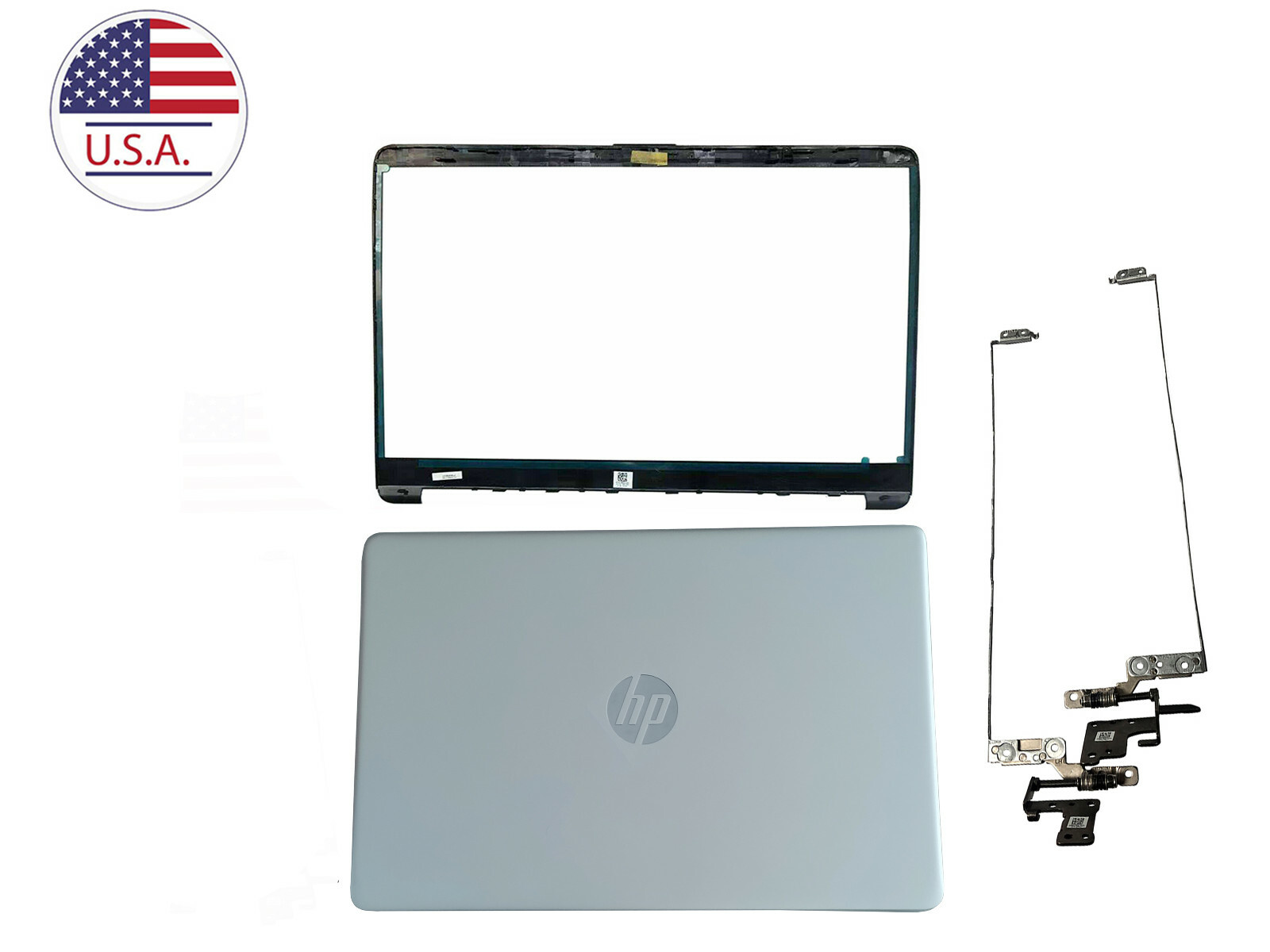 HP 15-dw0045nr 15-dw0046nr 15-dw3056cl LCD Back Cover Rear Lid & Hinges &  Bezel