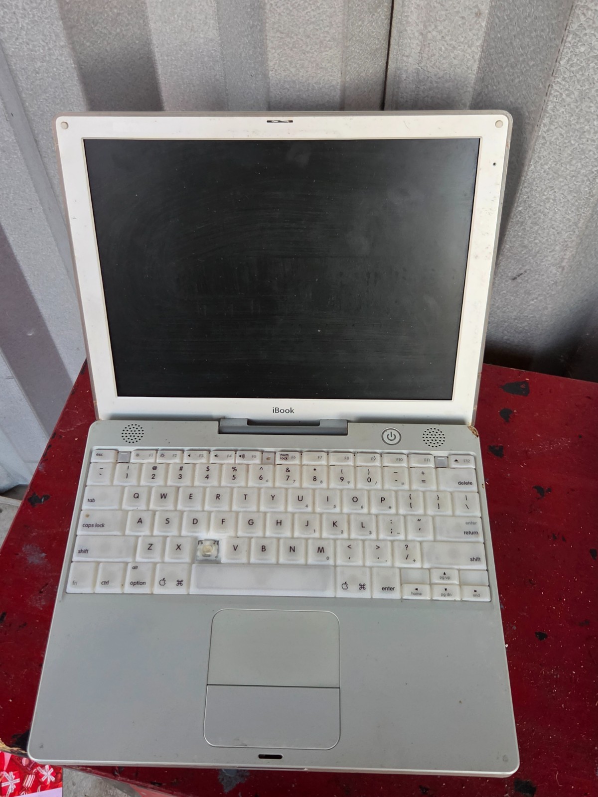 Apple iBook G3 12" A1005 White Vintage Laptop 2002-2003 Untested Parts/Repair