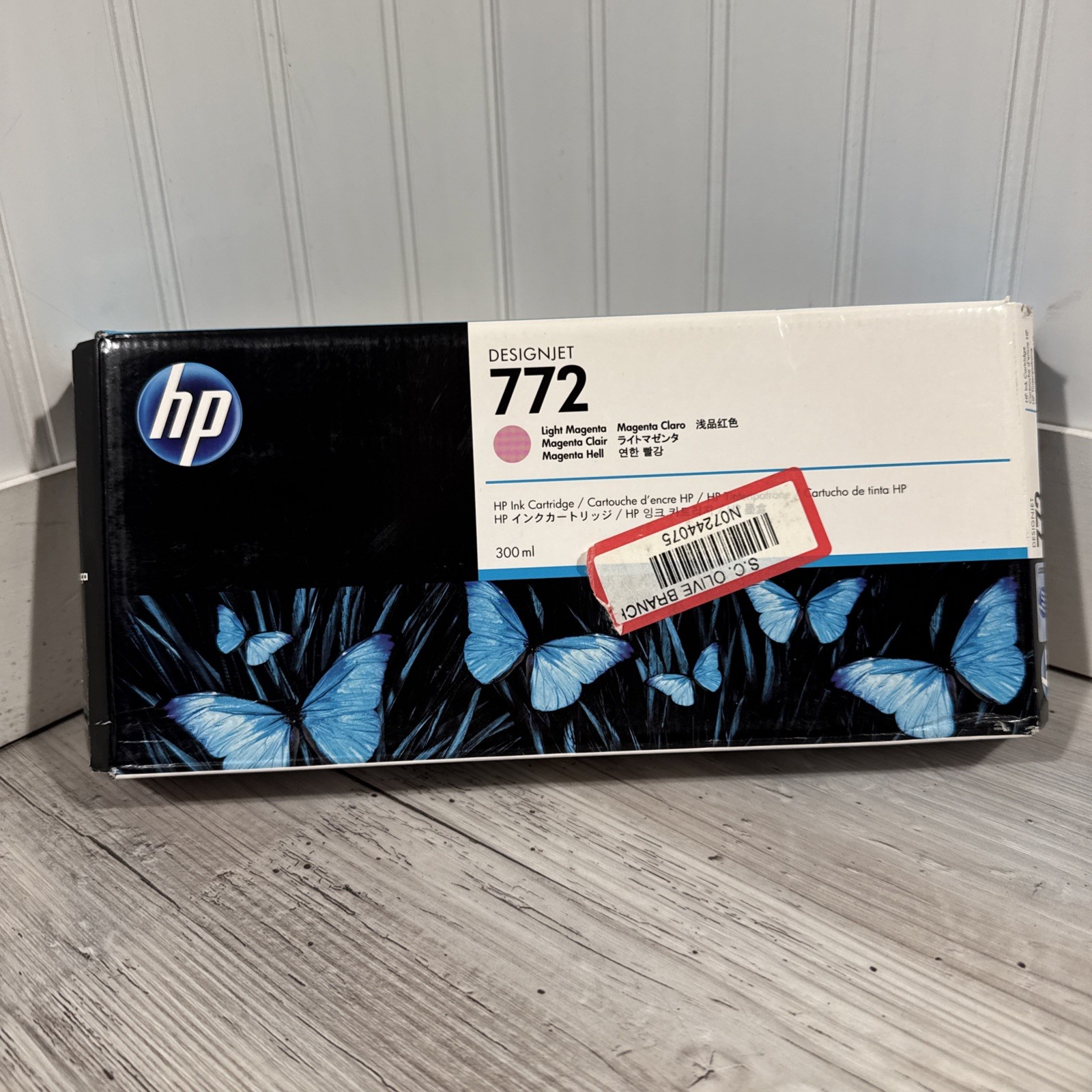 HP 772 Light Magenta CN631A Ink Cartridge Exp Oct 2015 DesignJet 300ml NEW