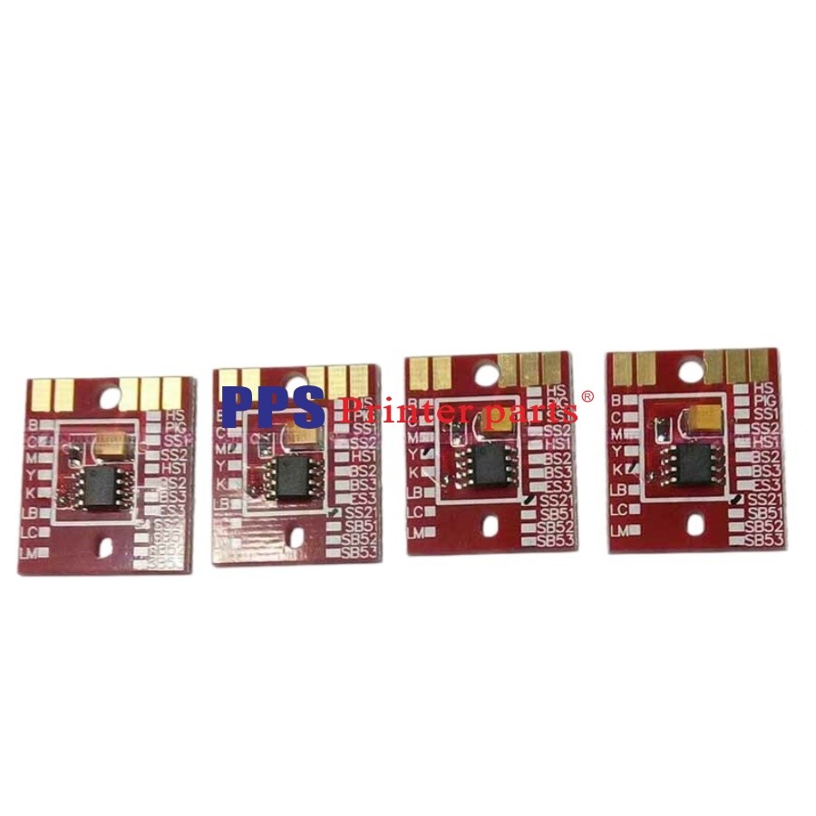 4pcs Mimaki JV33 SS21 CJV30-130 Cartridge Permanent Autoset Chip C M Y K 4Color