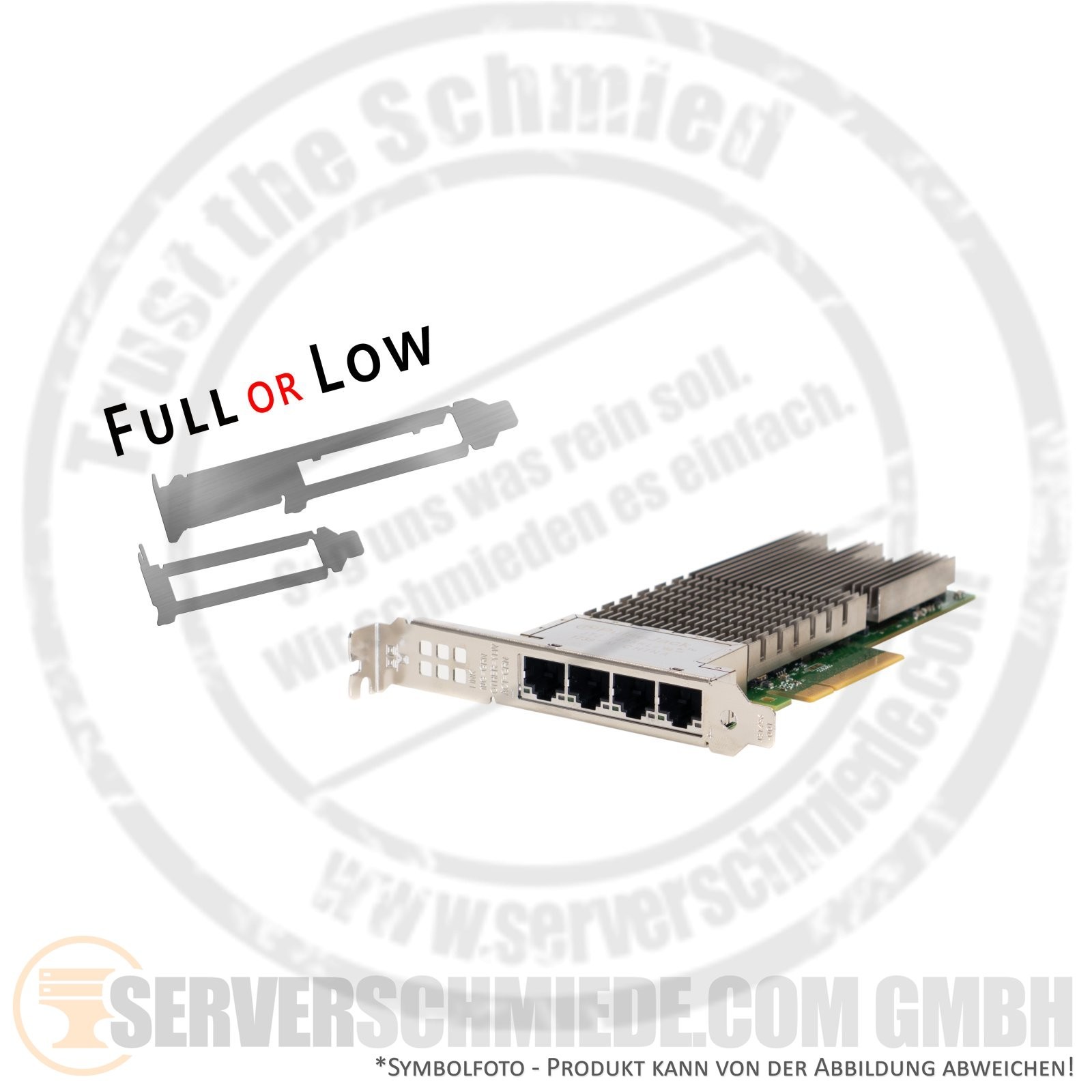 Dell Intel 0K5V44 X710-T4 4x 10GbE Network 10 Gigabit LAN Controller PCIe x8 Qua