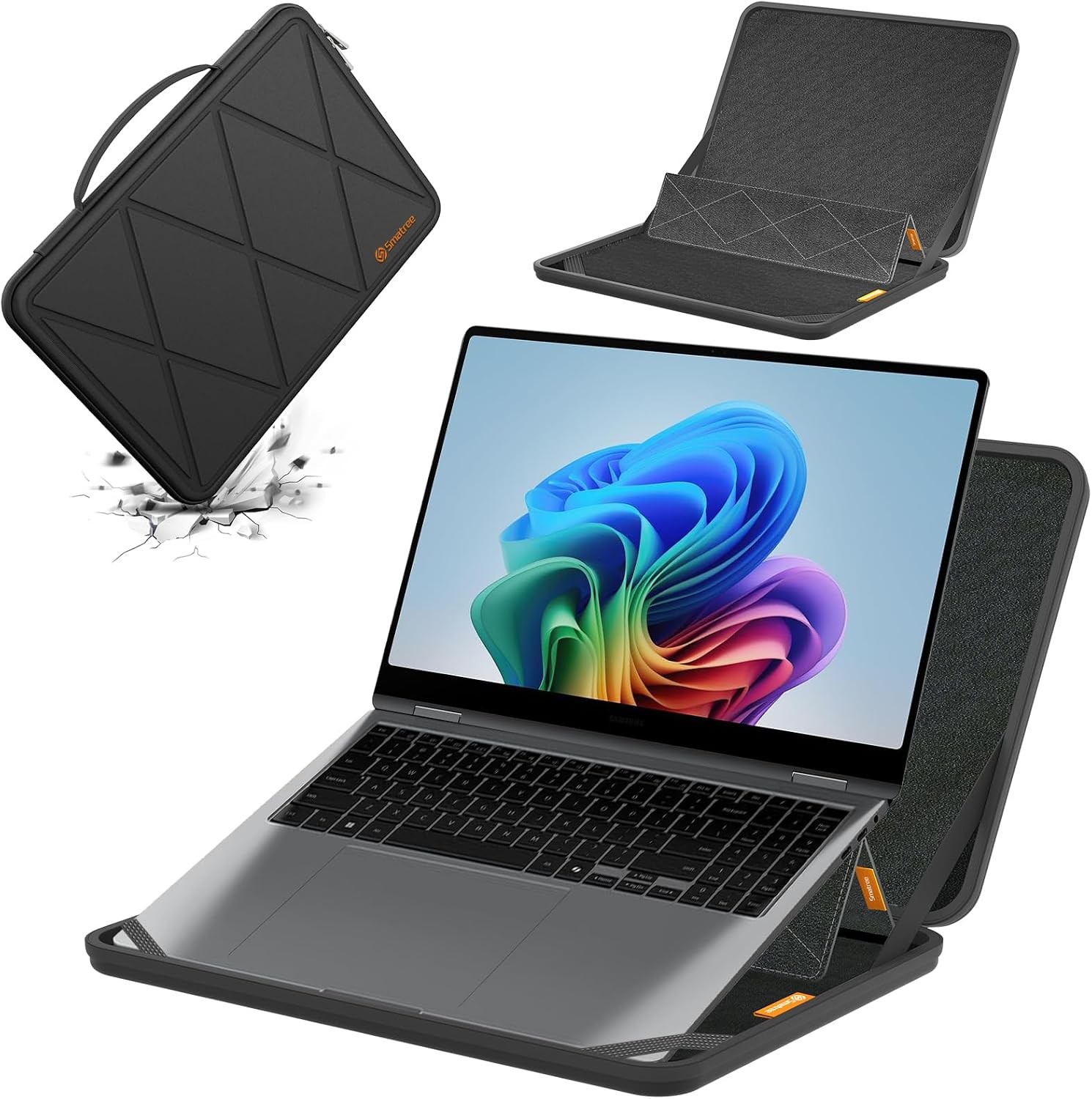 Sleeve for 16" Samsung Galaxy Book 6 Pro | Hard EVA Case with Stand