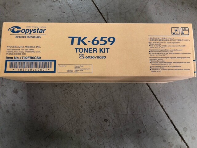 Copystar Kyocera technology TK-659 1T02FB0CS0 TONER  KIT FOR CS-6030/8030