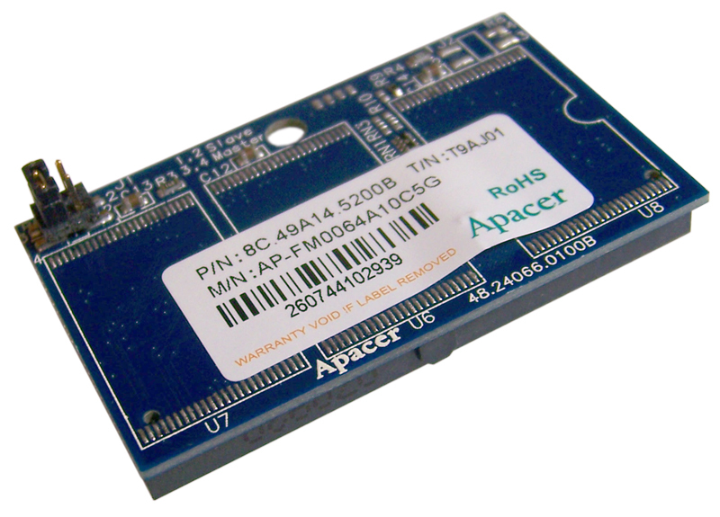 HP Apacer RoHS 44-Pin HF 512MB Flash Memory AP-FM0064A10C5G