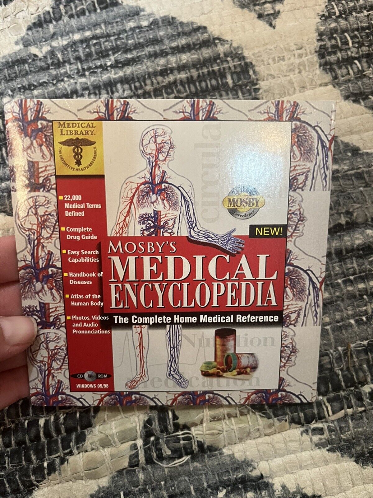 NEW Vintage Mosby\'s Medical Encyclopedia PC CD ROM 1997 Complete Home Reference