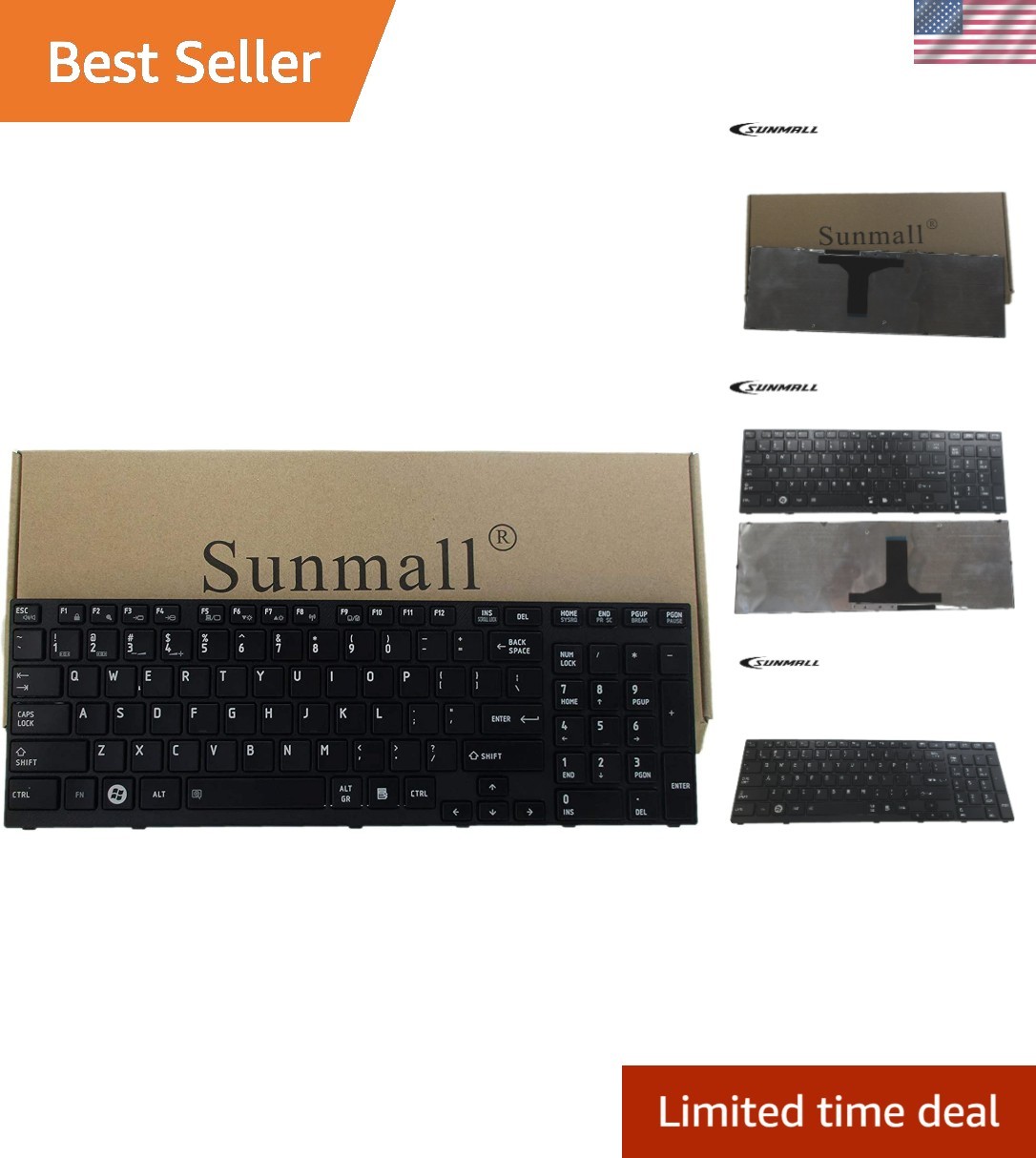 P755 Keyboard Replacement, Laptop Keyboard Replacement Compatible with Toshib...