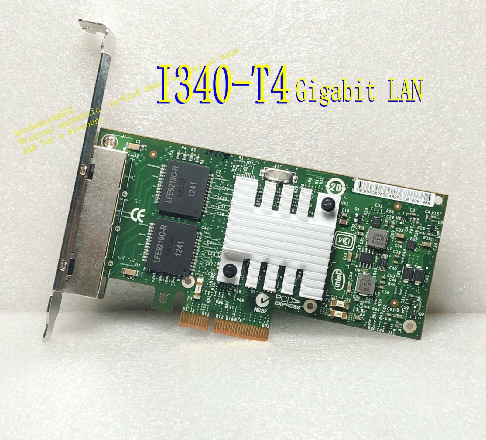 HP / Intel I340-T4 E1G44HT E1G44HTBLK NIC Gigabit PCI-E Ethernet Server Adapter