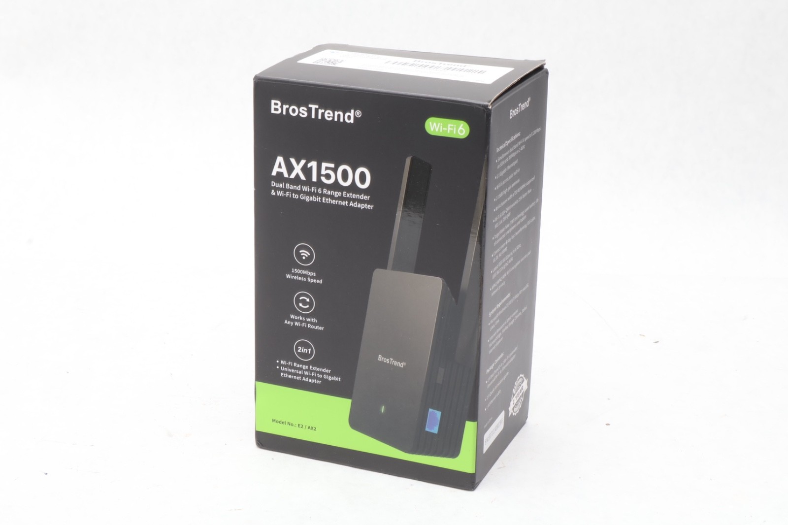 BrosTrend AX1500 WiFi 6 Extender Repeater Dual Band 1.5Gbps Range Booster