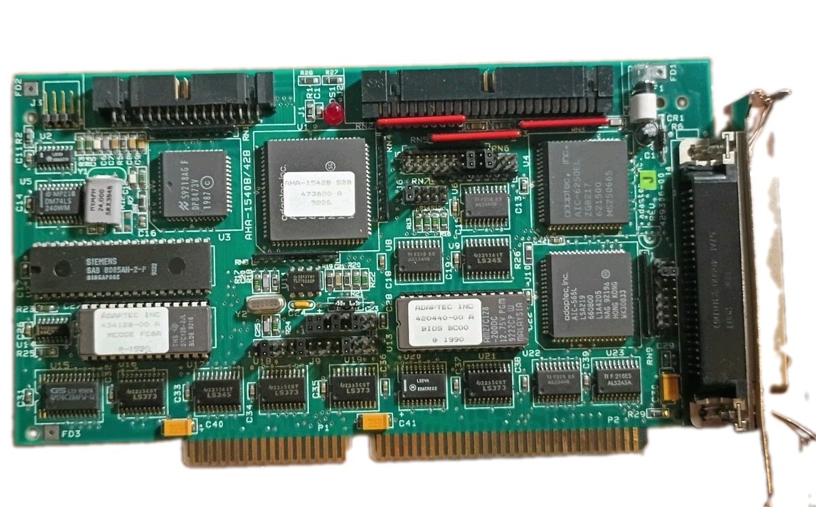 Adaptec AHA-1540/1542B 16-Bit ISA SCSI Controller Card  Open Box 429306-00 Rev J