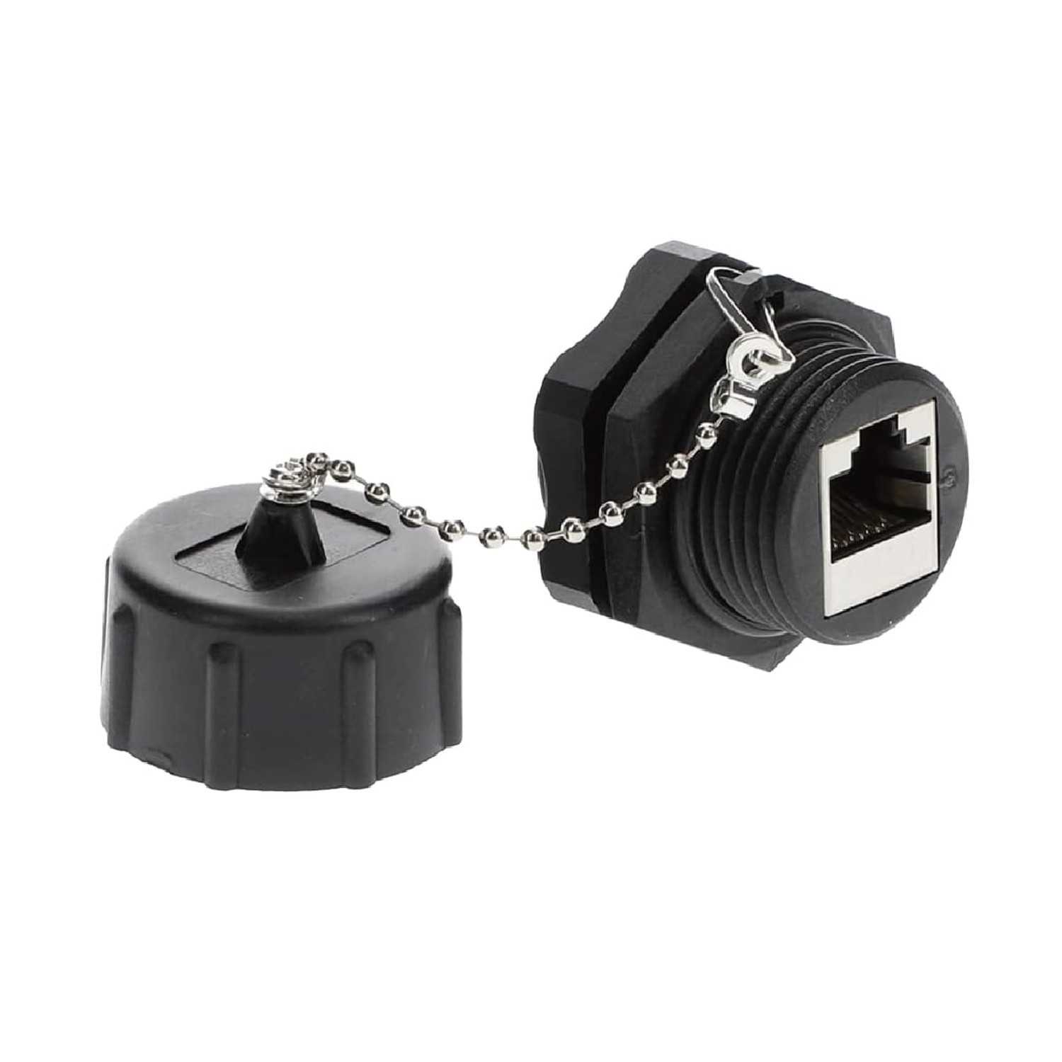 InstallerParts CAT6 RJ45 Shielded Industrial Panel Mount Bulkhead Ethernet Fe...