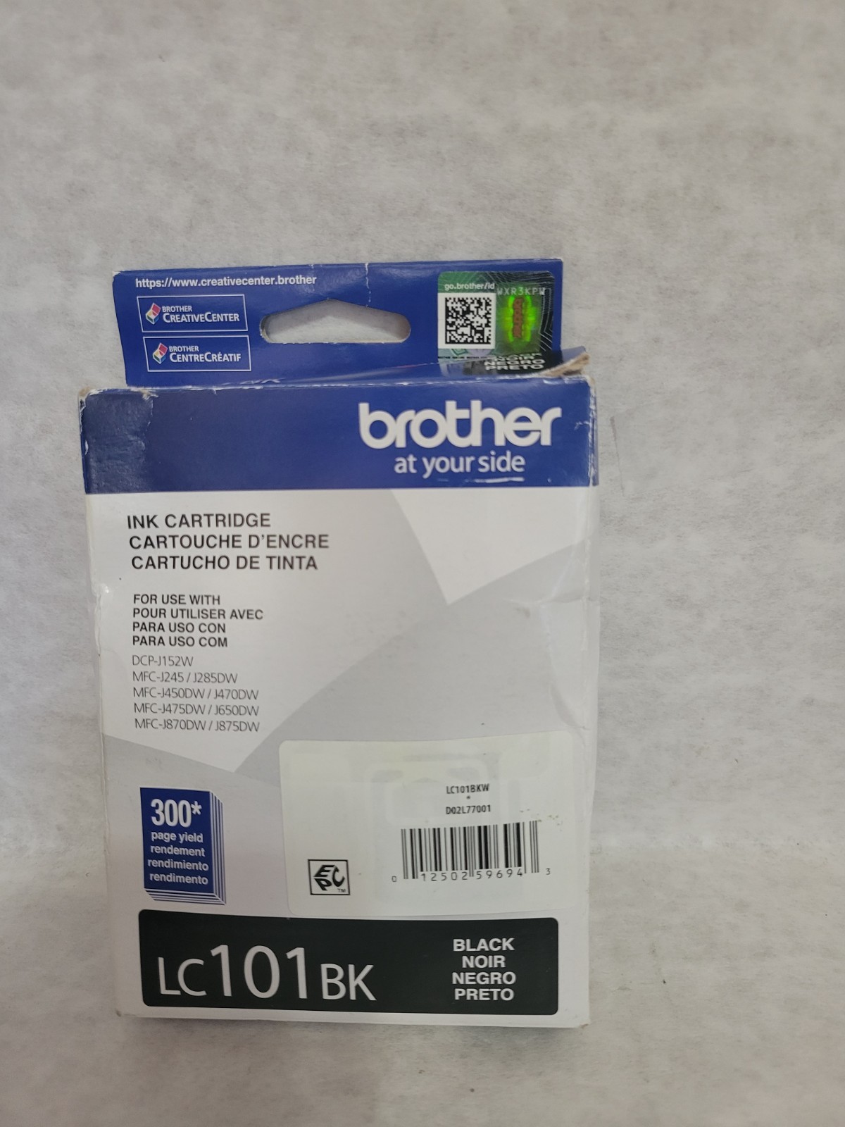 Genuine OEM Brother LC101BK Black Ink Cartridge June 2026 New Open Box Sealed