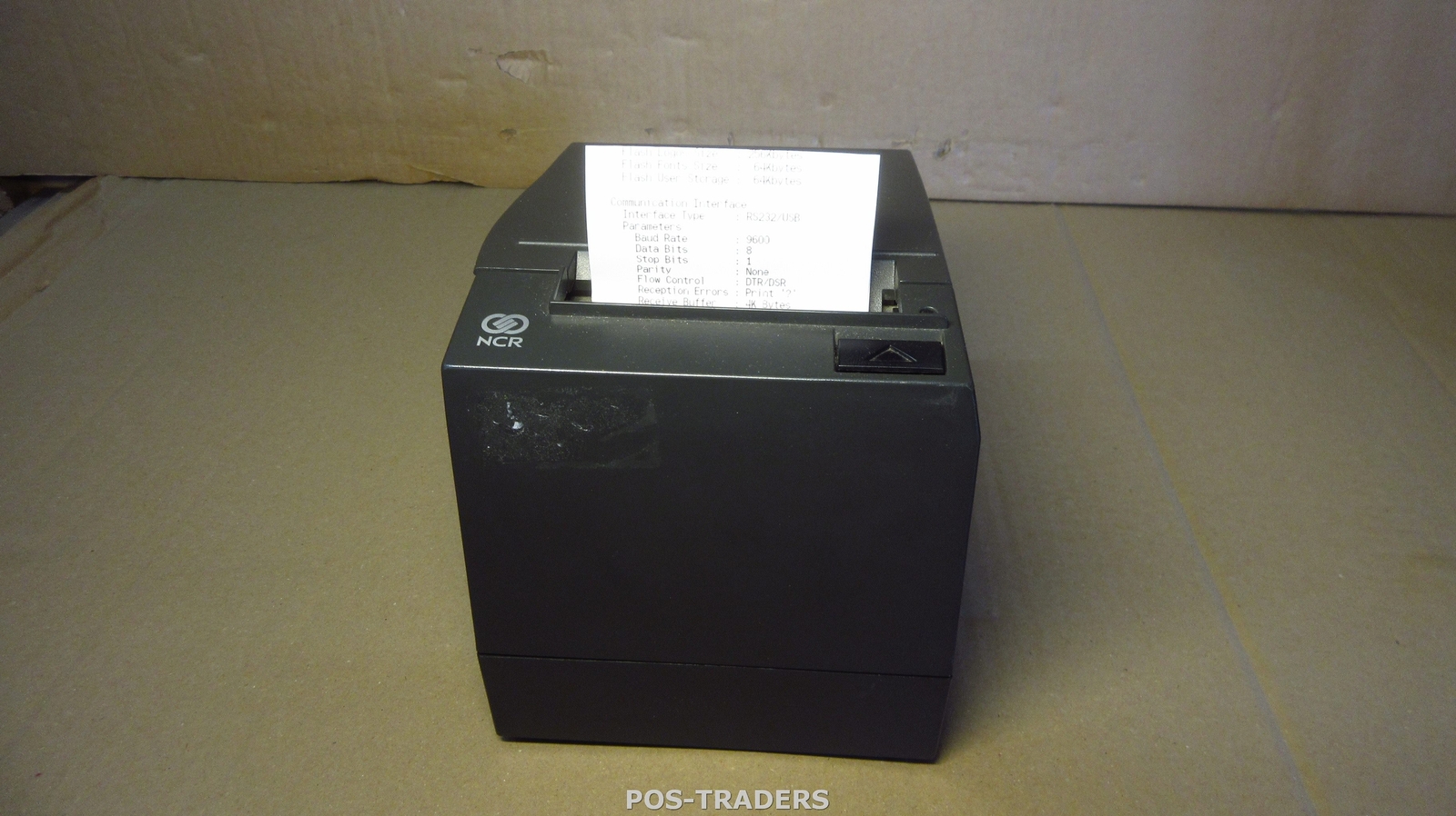 NCR 7197 USB Thermal Receipt Thermal PoS Printer 80mm Cutter Black TESTED + PSU