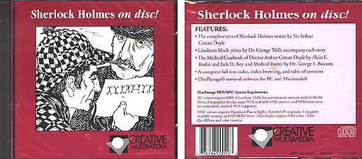 Sherlock Holmes on Disc CD-ROM for DOS/MAC - NEW JC