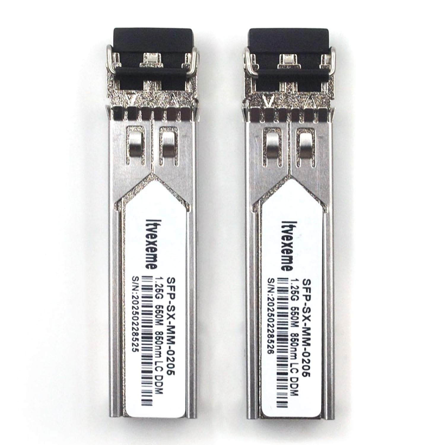 2 PCS 1.25G Multimode SFP LC Module 1000BaseSX Gigabit Transceiver 850nm 550m