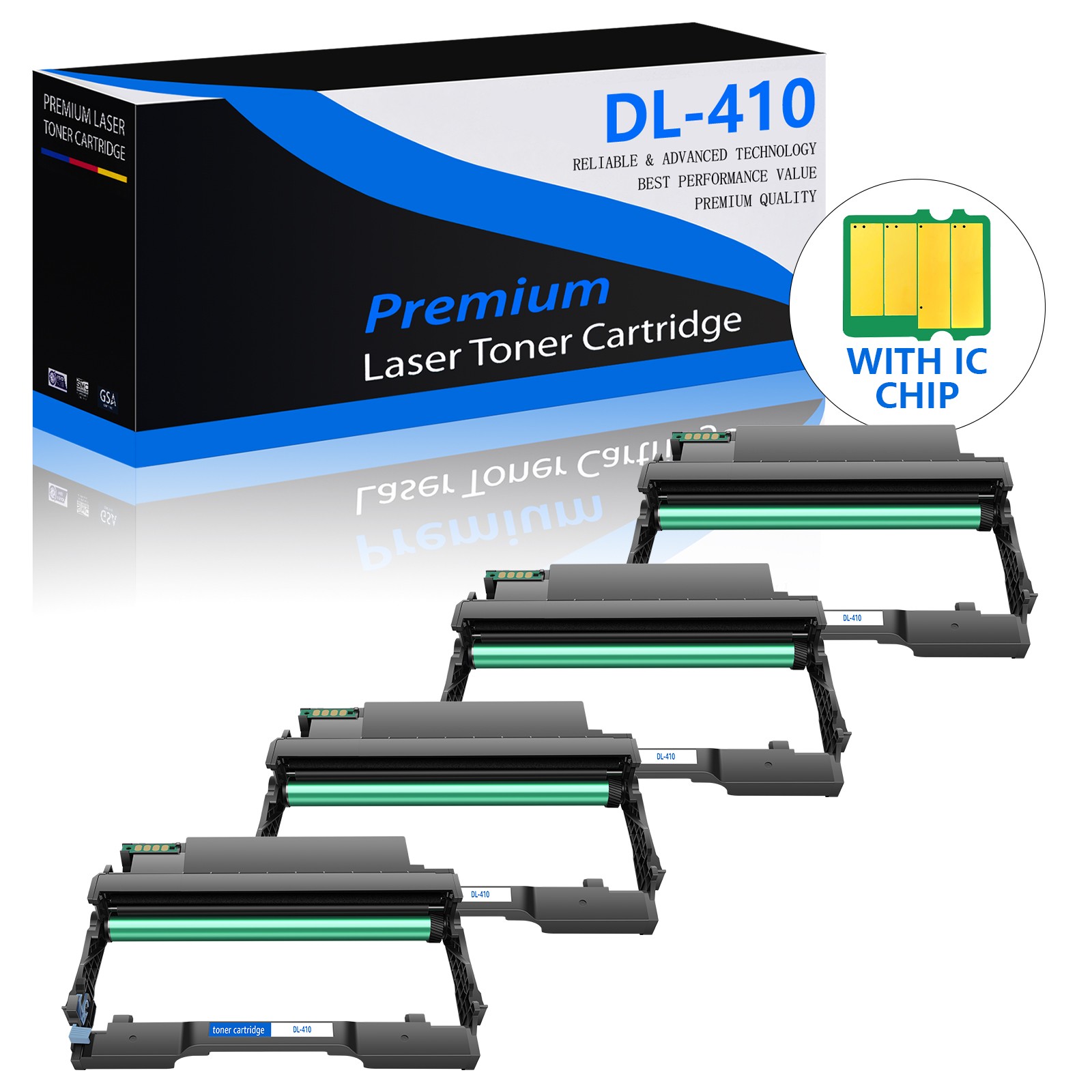 4PK DL-410 Drum Unit Compatible with Pantum M7200FDW M6802FDW M7102DN M7202FDW
