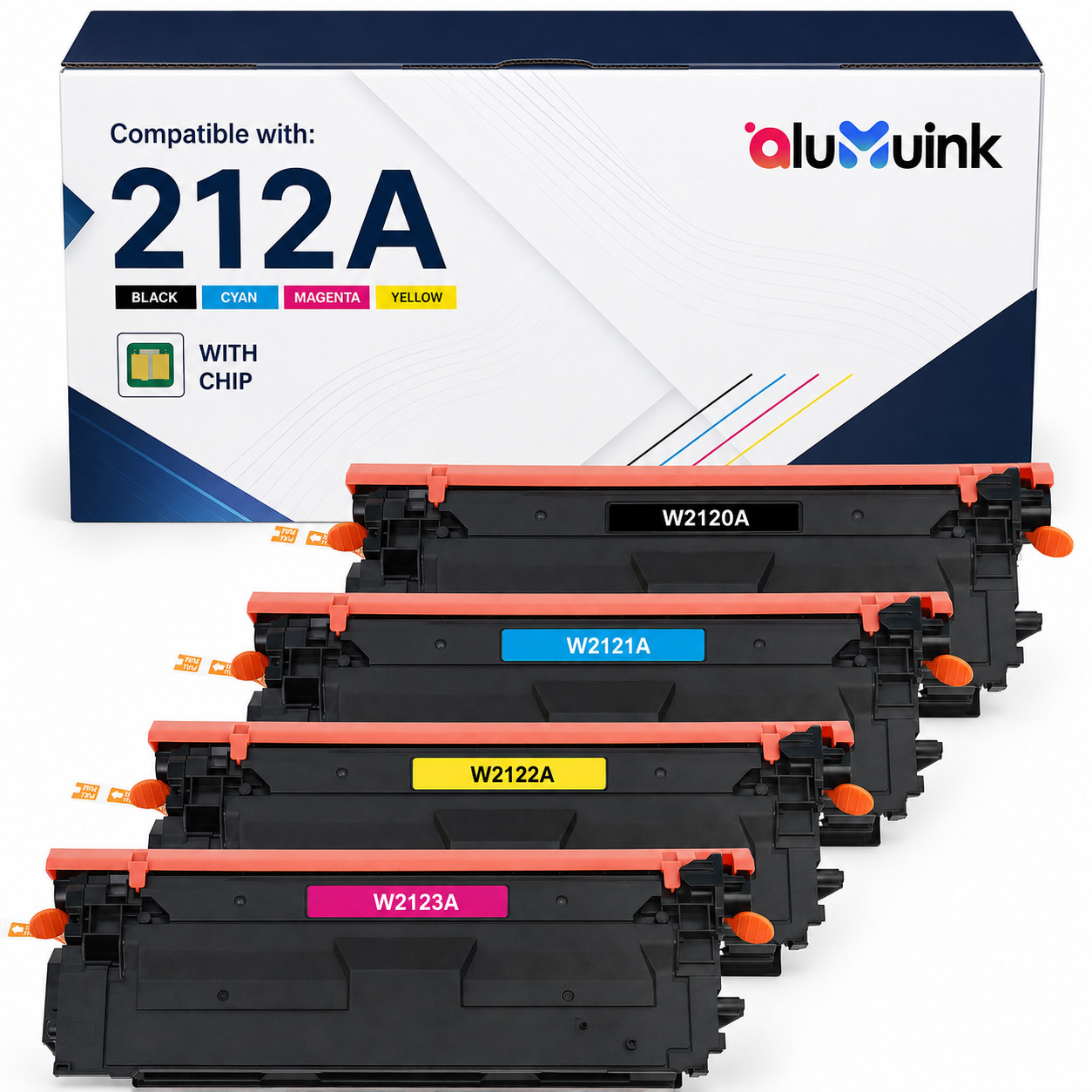 212A  Toner Cartridge for M554 M555 M555dn M554dn M555x MFP M578 M578f M/Y/B/C