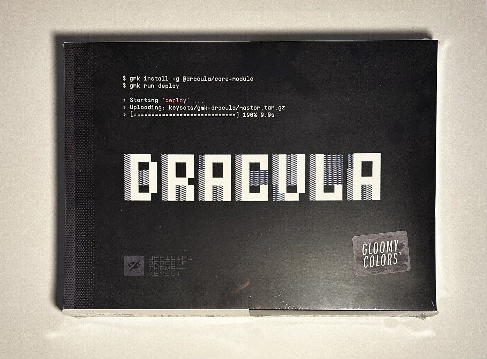 GMK Dracula Base R1 Kit Doubleshot Keycap Set Sealed