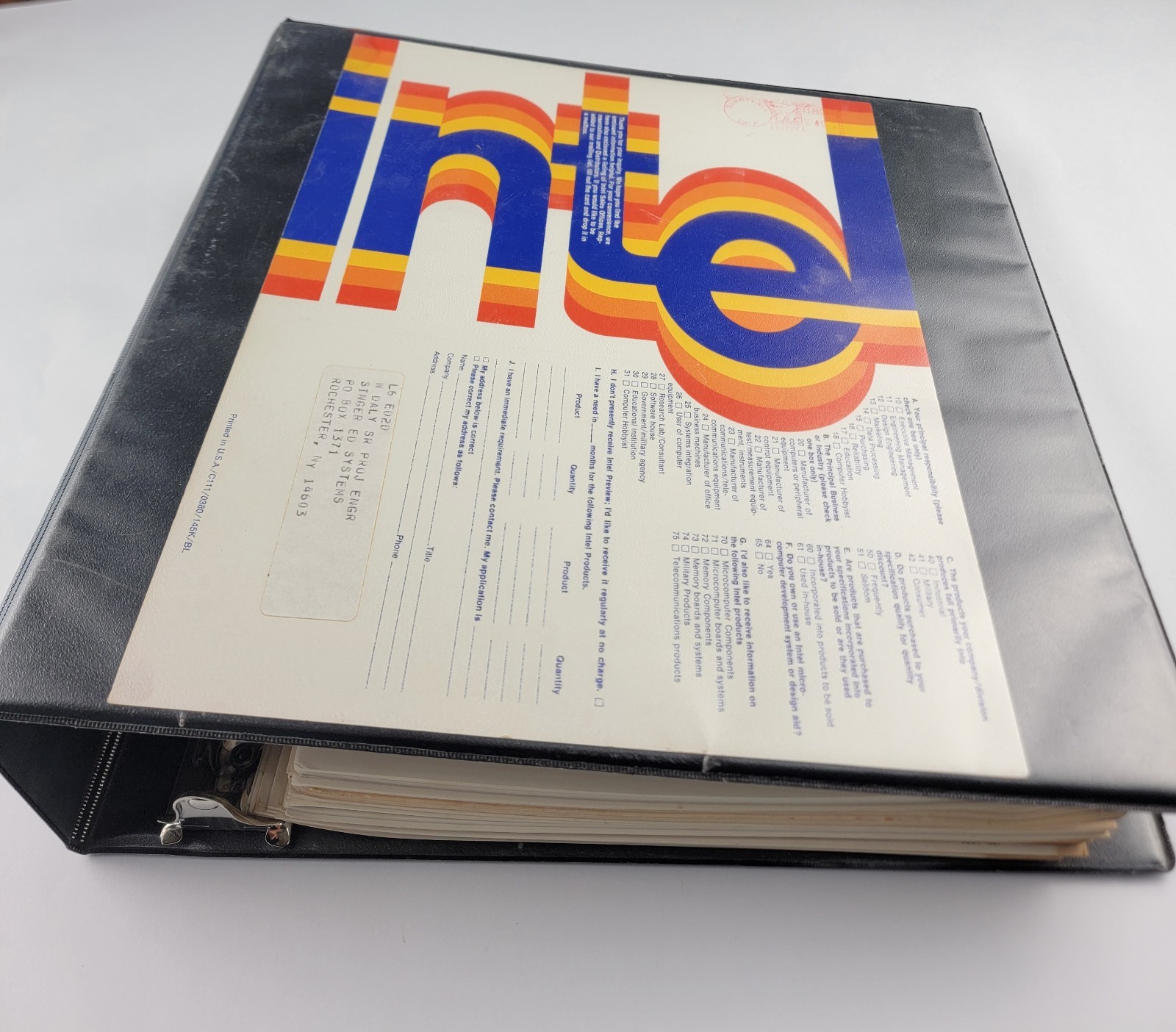 Extremely Rare Original Vintage Preliminary Intel Data Sheets From The 70s & 80s