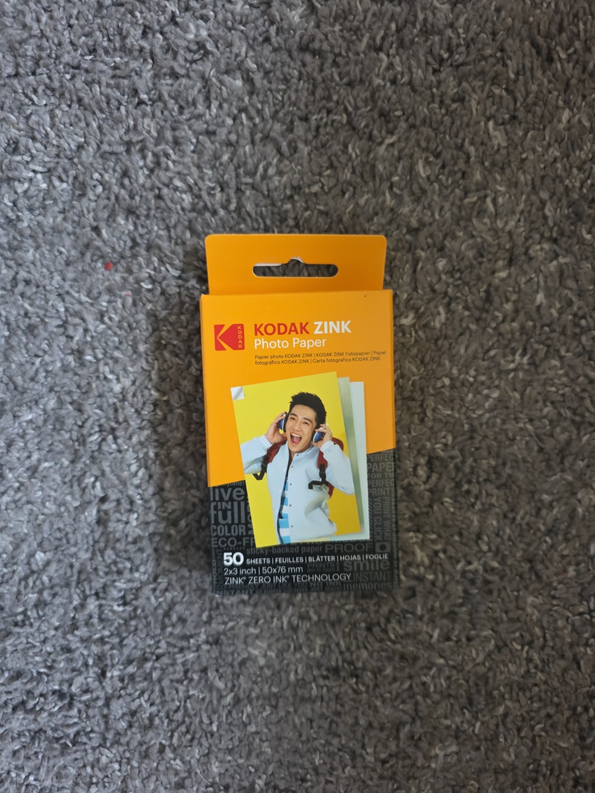 Kodak 2x3” Premium Zink Photo Paper - 50 Sheets Sticky-Backed Photo Paper