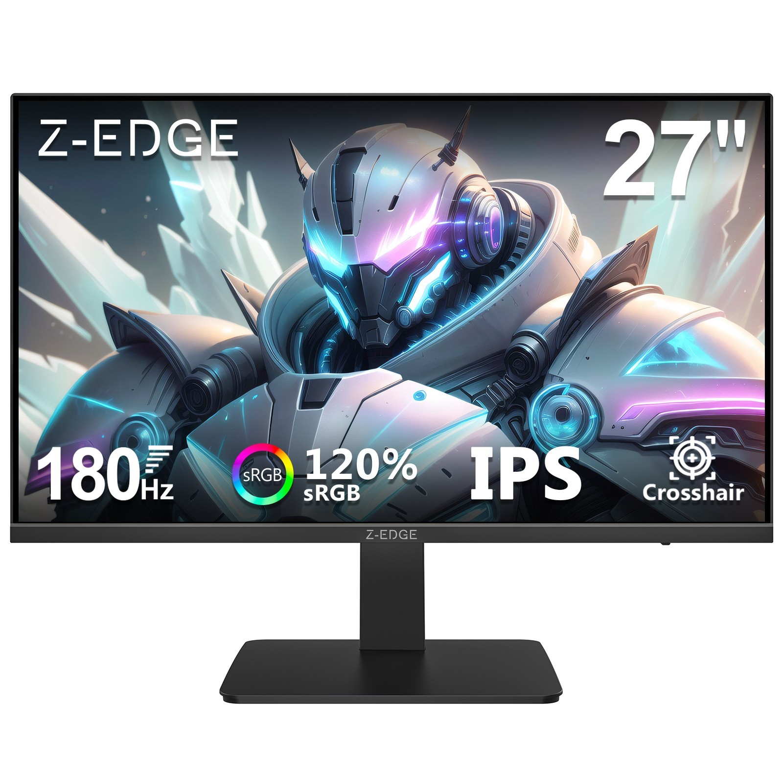 Z-EDGE 27" 1080P 180Hz 1ms Fast IPS Gaming Monitor, 120% sRGB, HDMI 2.0, DP 1.4