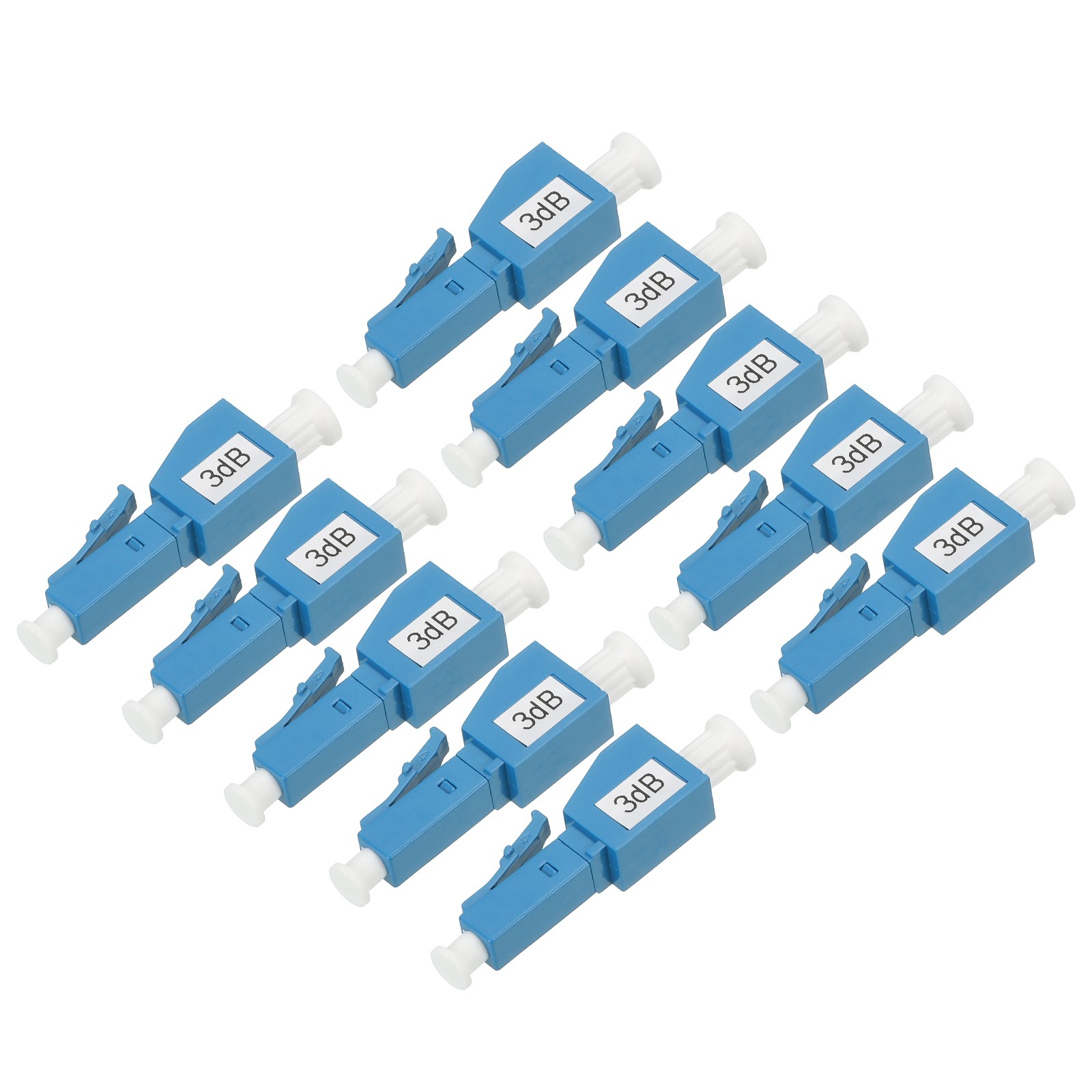 10Pcs Fiber Optic Attenuator 3dB LC/UPC Single Mode Male-Female Fiber Attenuator
