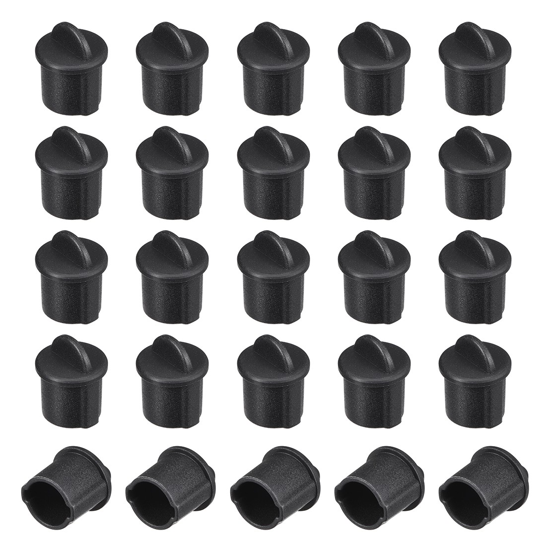 20 x Silicone BNC Anti-Dust Stopper Cap Cover for Female Jack Black
