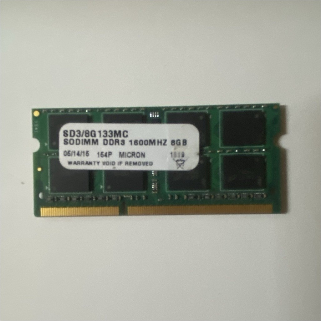 Micron DDR3 1600MHz SO-DIMM 8GB 204-Pin Laptop Memory SD3/8G1333MC