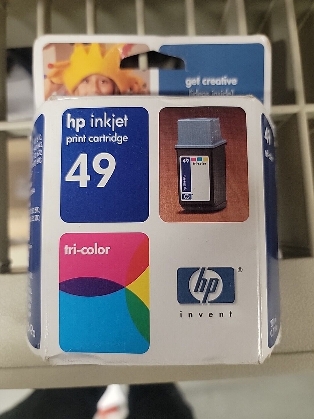 HP 49 Tri-color genuine Ink cartridge New & Sealed Exp. 2004