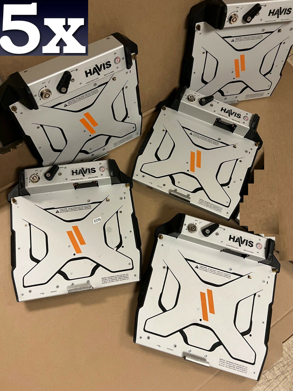5x 95-99% Life Left Havis Dock Stations ONLY DS-PAN-112 Toughbook CF30 CF31 1Key