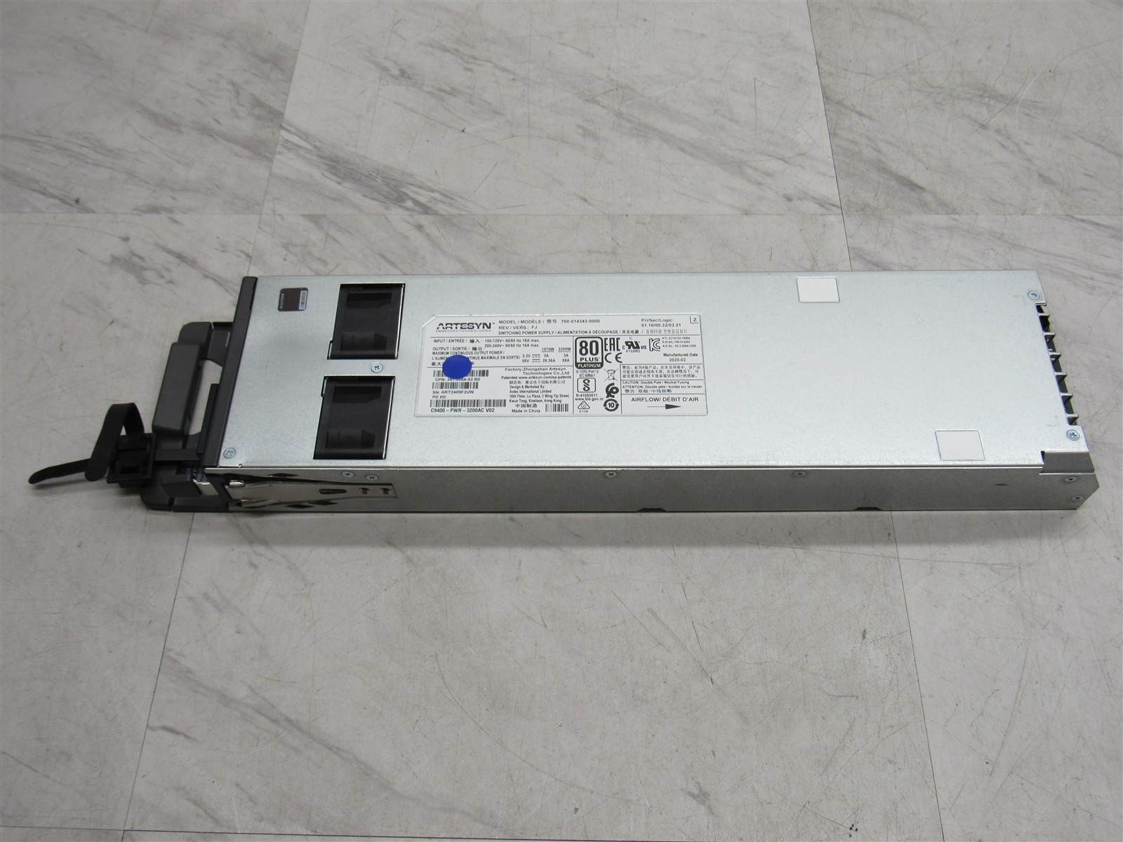 Cisco C9400-PWR-3200AC Cisco Catalyst 9400 Series 3200W AC Power Supply