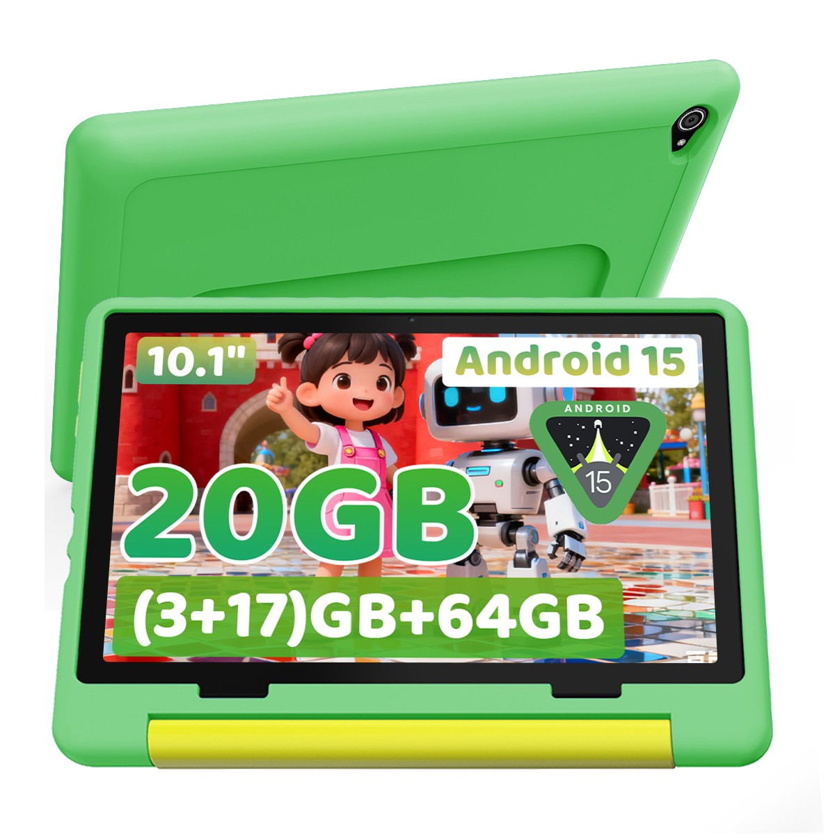 10 inch Octa-Core Tablet 64GB For Kids Learning Google Play GMS Wifi Kid Mode