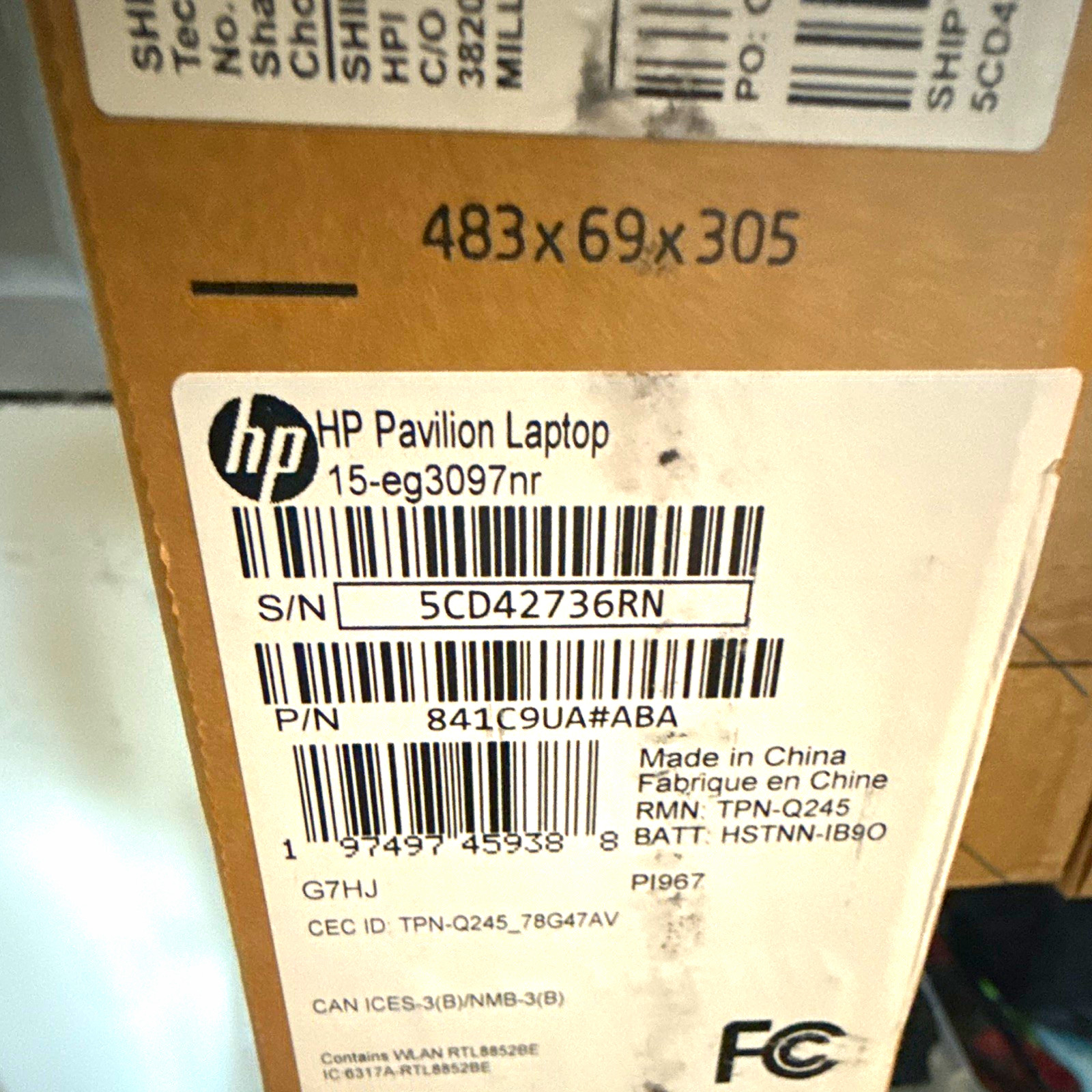 HP Pavilion 15-eg3097nr Notebook Laptop for Casual Computing