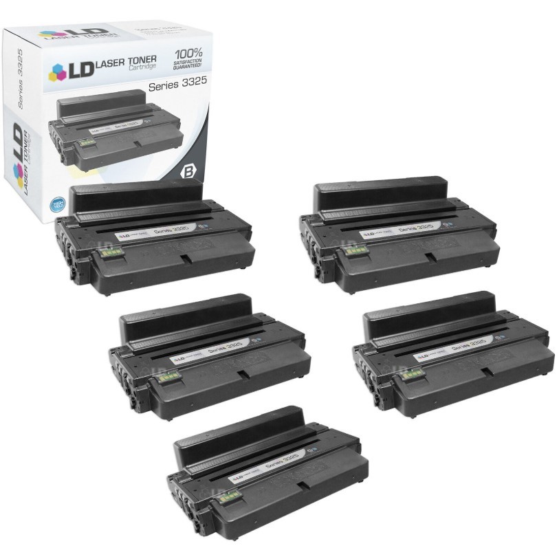 Compatible Xerox 106R02313 Set of 5 HY Black Laser Toner WorkCentre 3325 Printer