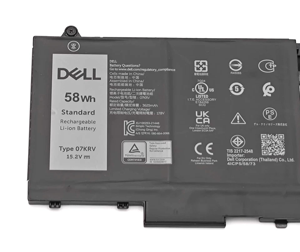 OEM 07KRV 58Wh Battery For Dell Latitude 5430 5530 Precision 3570 H4PVC M69D0