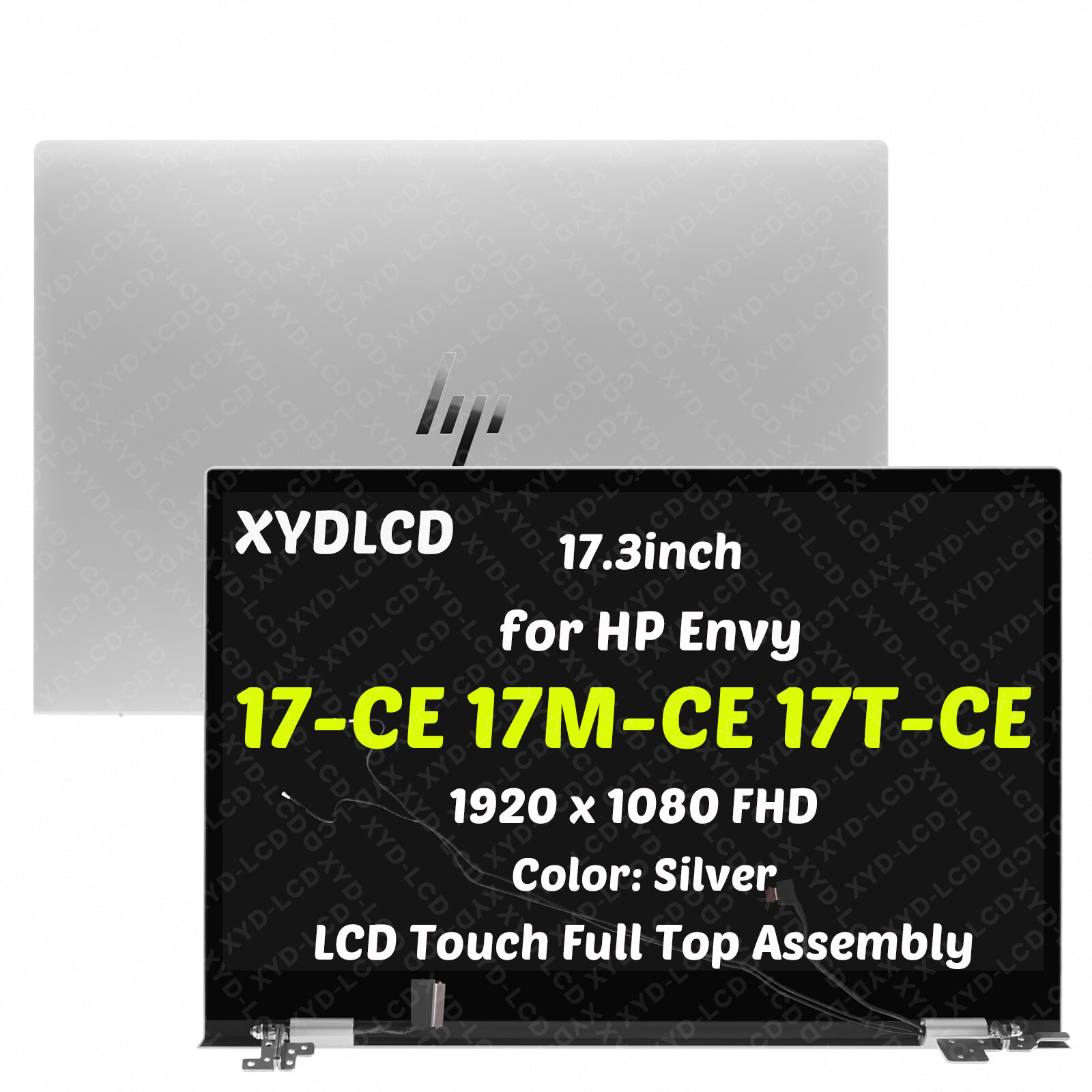 17.3" for HP Envy 17T-CE 17-CE 17M-CE L52653-001 LCD TouchScreen Complete Silver